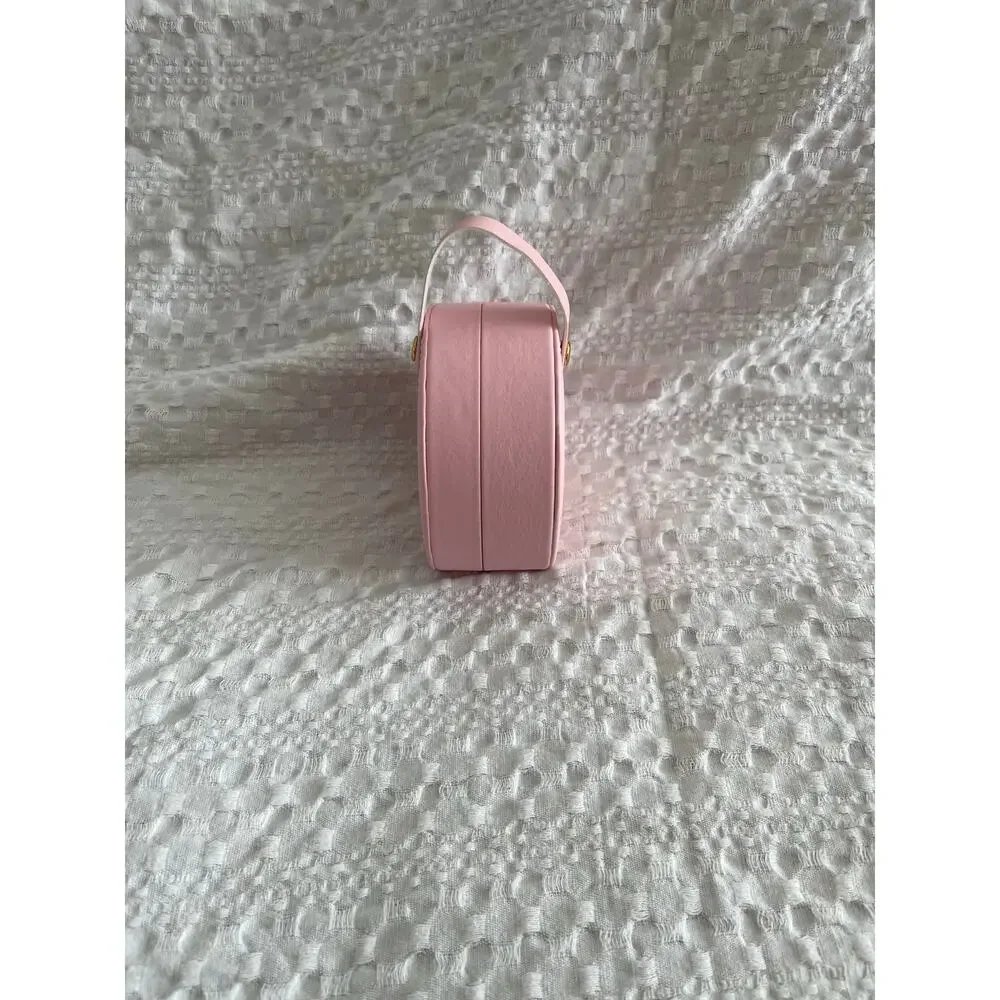 Fashion Travel Jewelry Case Pink Snap Closure